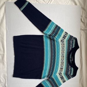 Blue Fair Isle Sweater from The Limited